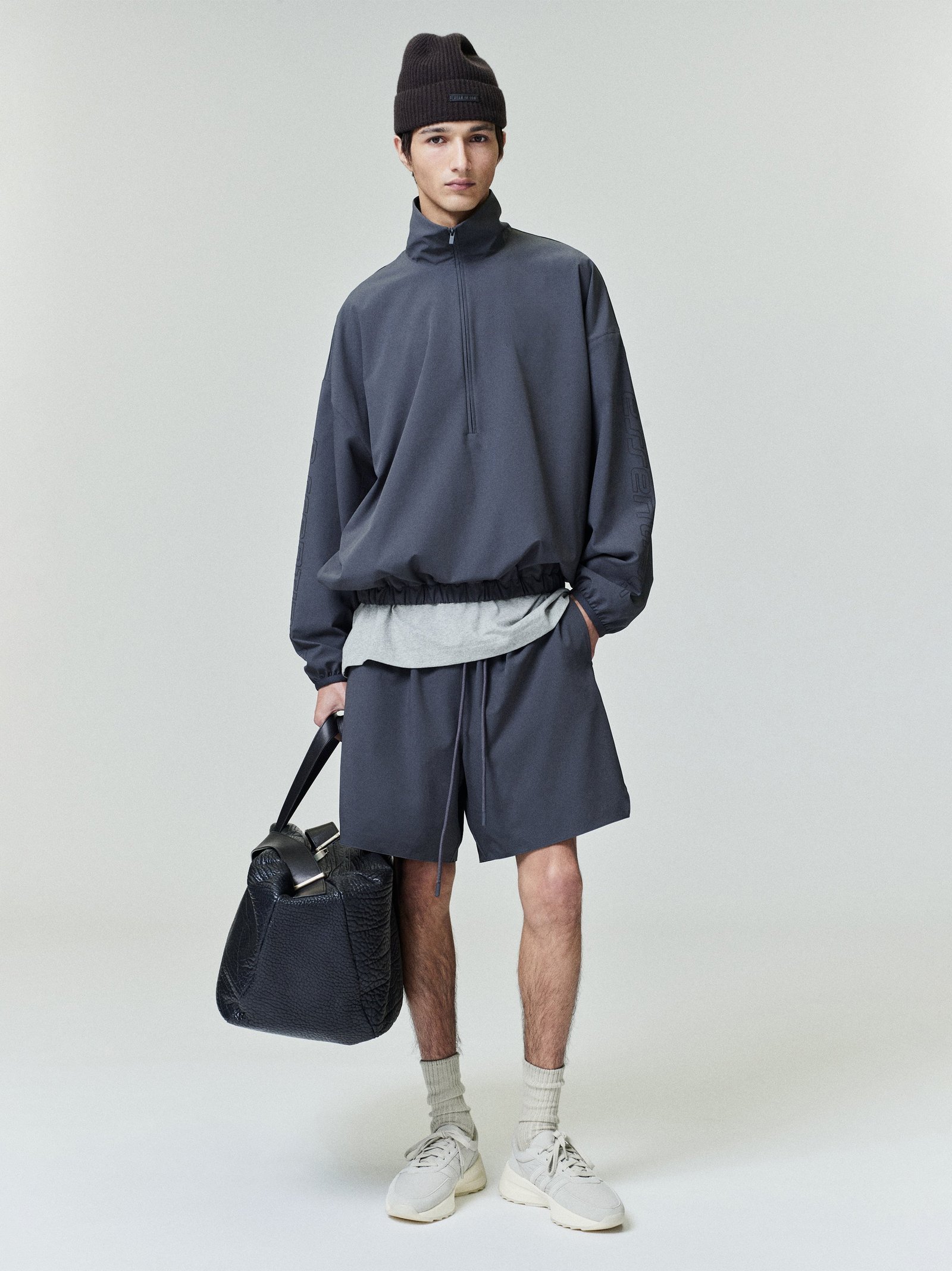 Tech Nylon Half Zip Track Jacket - Image 2