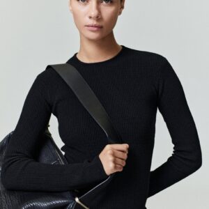 Womens Waffle Long Sleeve Top