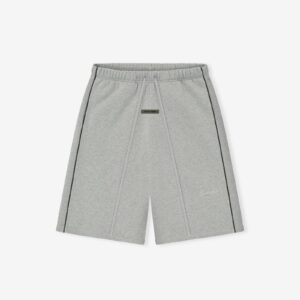 Relaxed Fleece Sweatshort With Piping