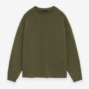 Heavy Waffle Crewneck Sweater