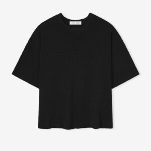 Waffle Short Sleeve Sweater
