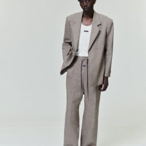 High Twist Wool Single Breasted Blazer