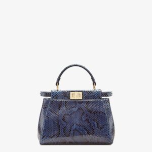Fendi Mini Blue Python Bag