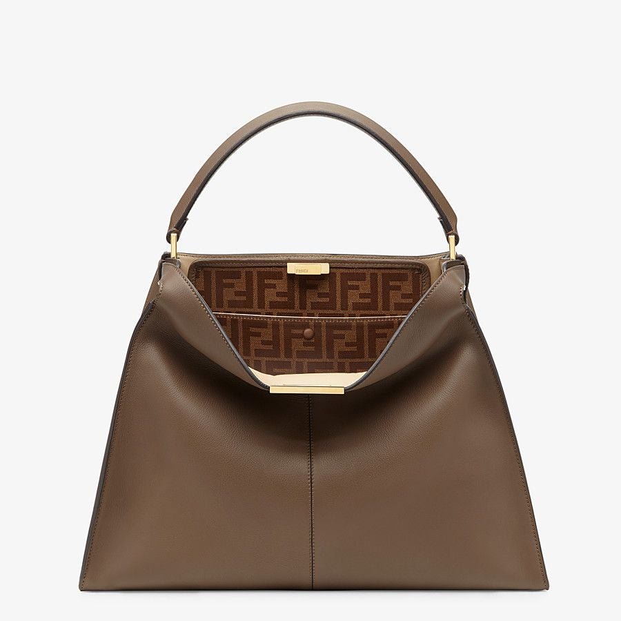 Fendi X-lite Large Brown Leather Bag - Image 2