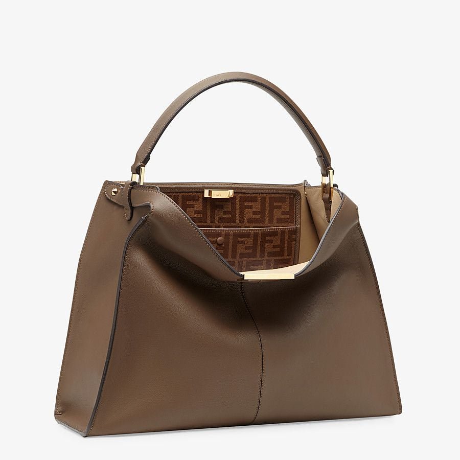 Fendi X-lite Large Brown Leather Bag - Image 3