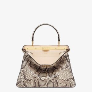 Fendi Medium Natural Python Leather Bag