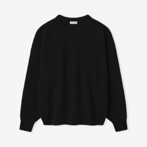Wool Rib Crewneck Sweater