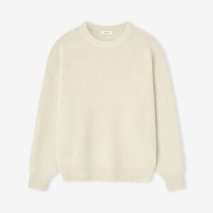 Wool Rib Crewneck Sweater