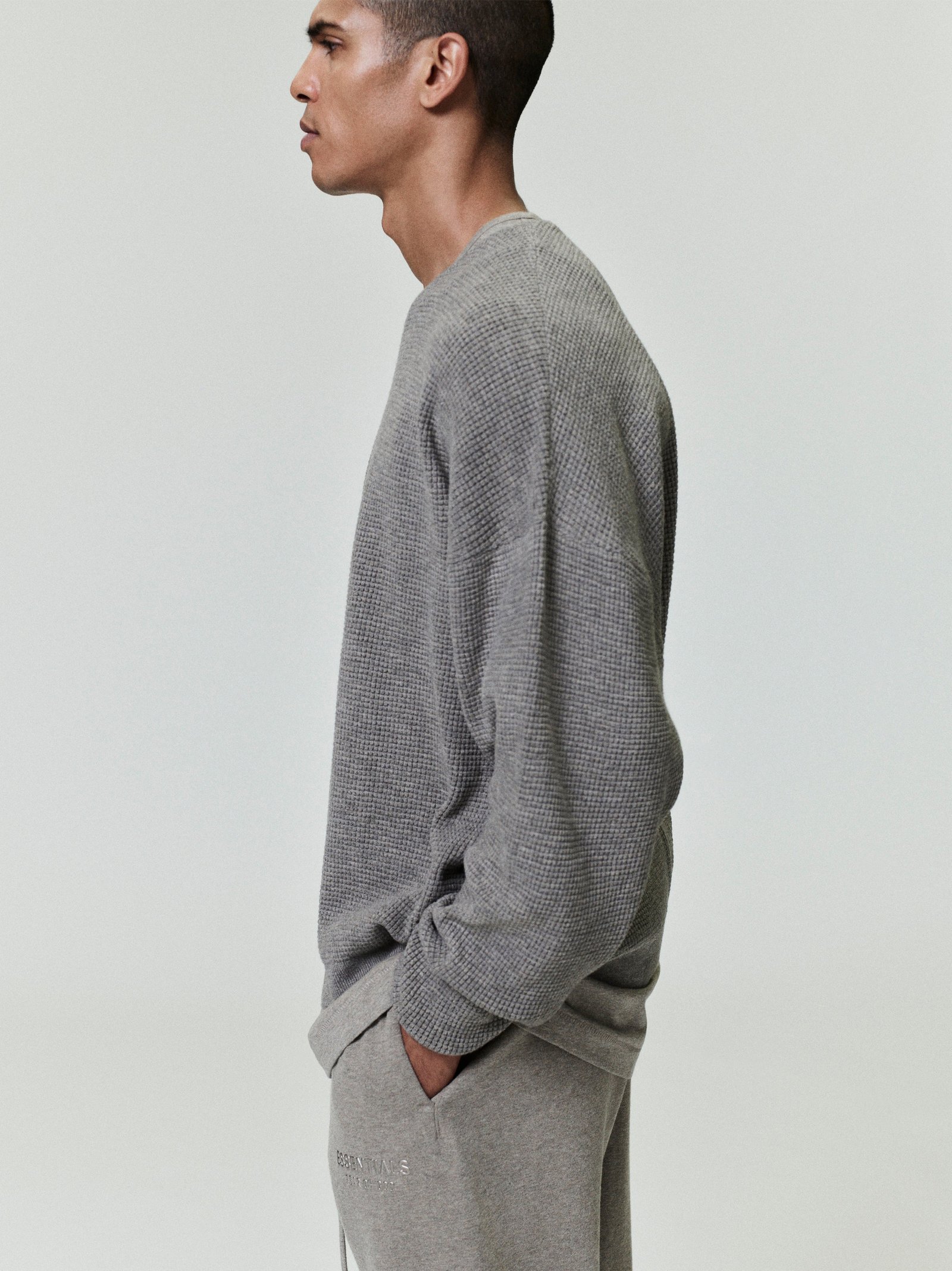 Waffle Crewneck Sweater - Image 2