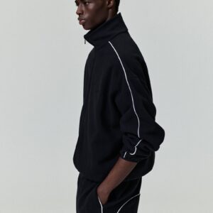 Modern Track Jacket With Piping