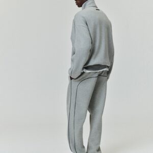 Relaxed Fleece Sweatpant With Piping