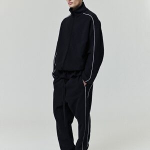Relaxed Fleece Sweatpant With Piping