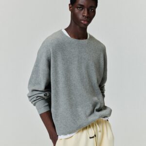 Waffle Crewneck Sweater