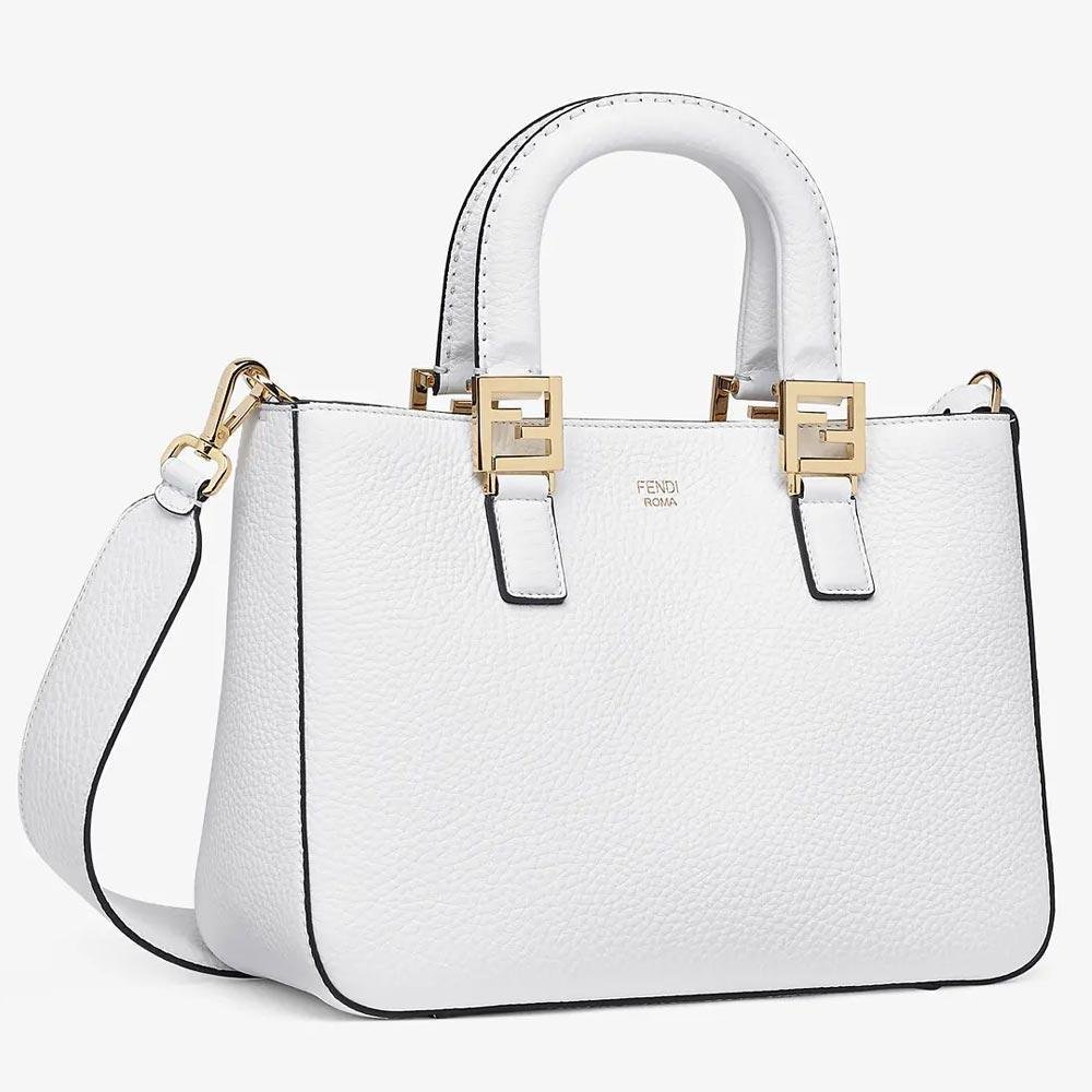 FF TOTE SMALL Cuoio Romano Leather Bag - Image 5