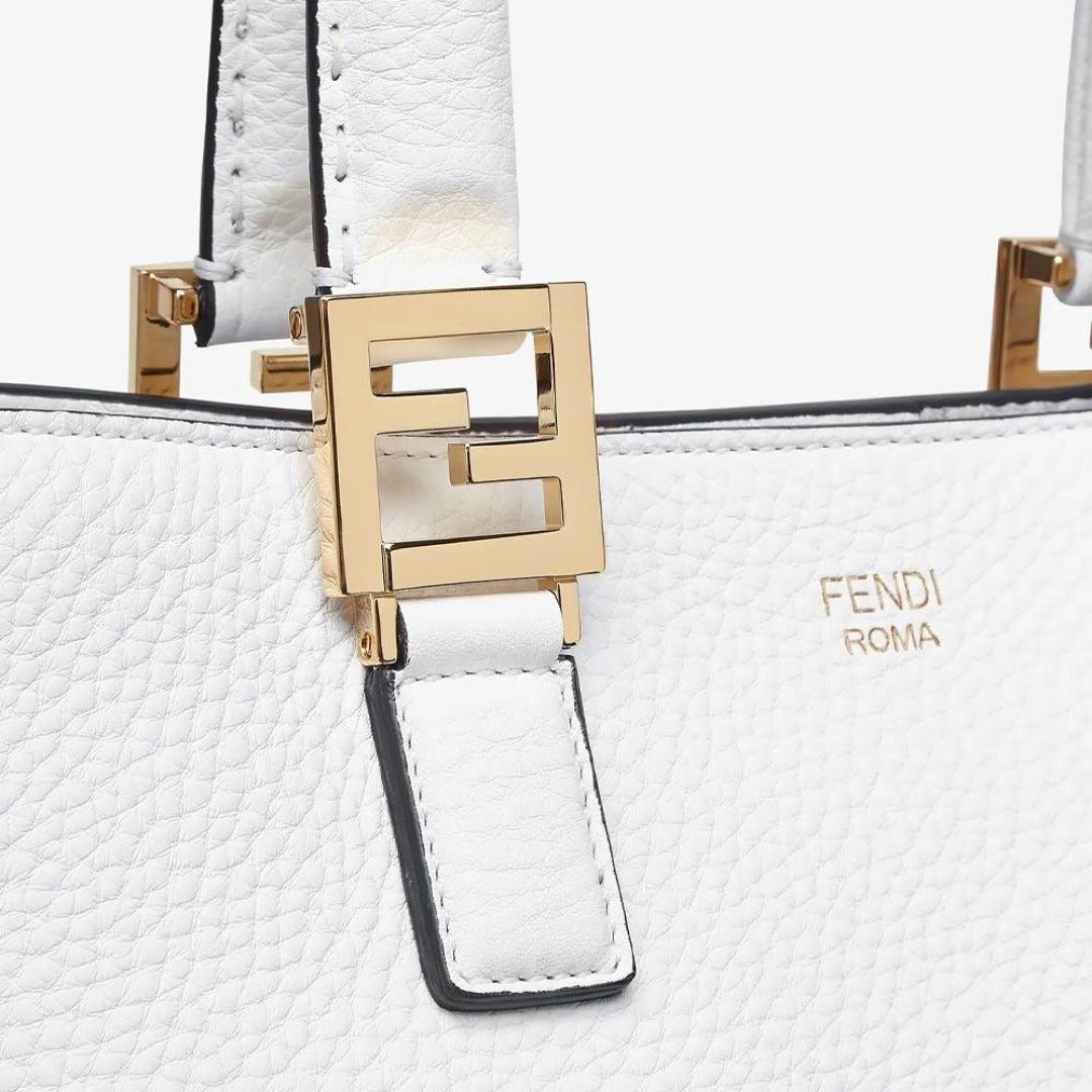 FF TOTE SMALL Cuoio Romano Leather Bag - Image 3