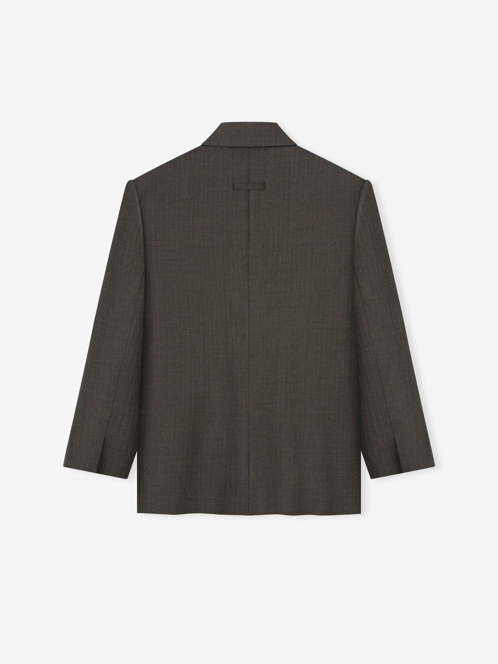 Chevron Wool Single Breasted Blazer - Image 2