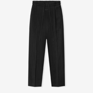 Tencel Nylon Drawstring Straight Pant