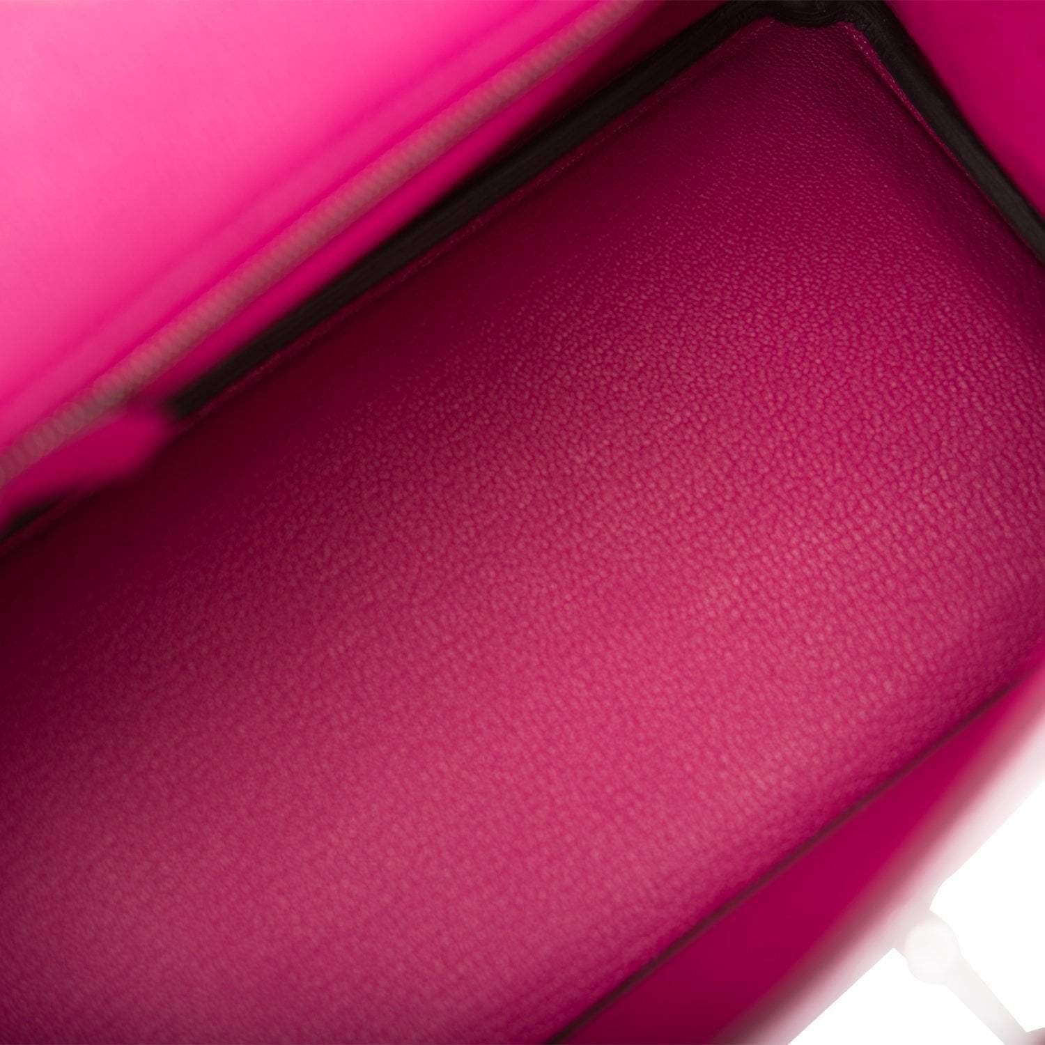 Hermes Birkin 25 Rose Scheherazade Matte Alligator Palladium Hardware - Image 8