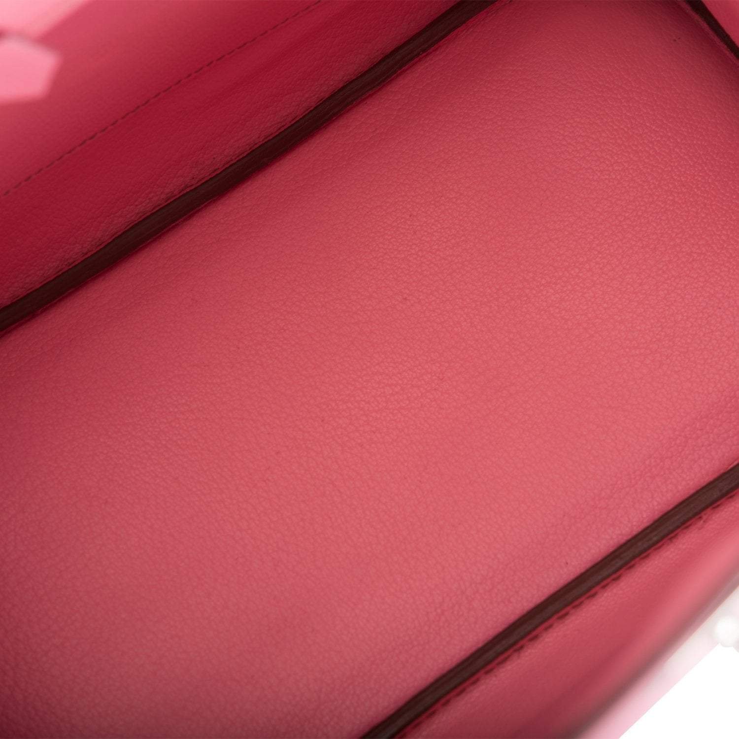 Pre-owned Hermes Birkin 30 Bubblegum 5P Epsom Palladium Hardware - Image 8