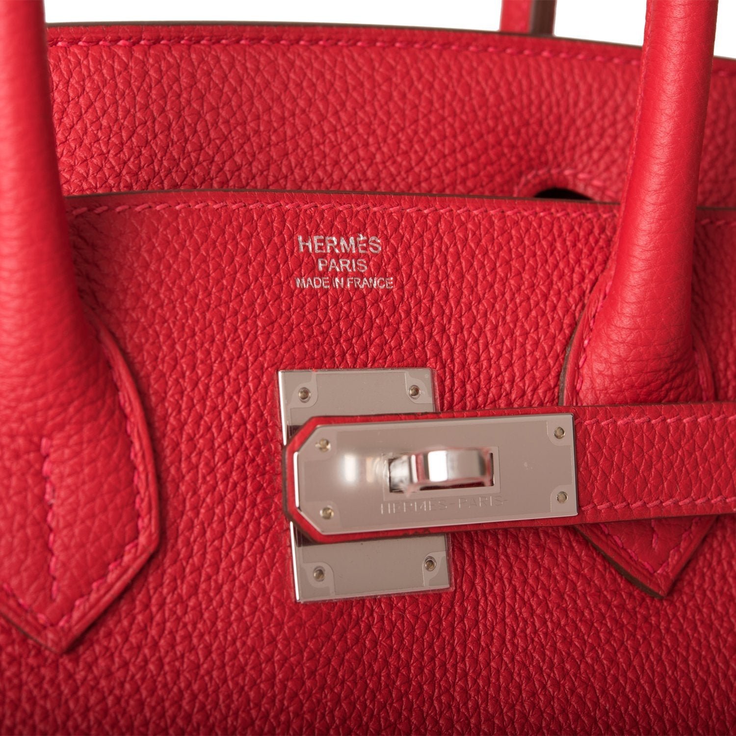 Hermes Rouge Casaque Verso Togo Birkin 30cm Palladium Hardware - Image 7