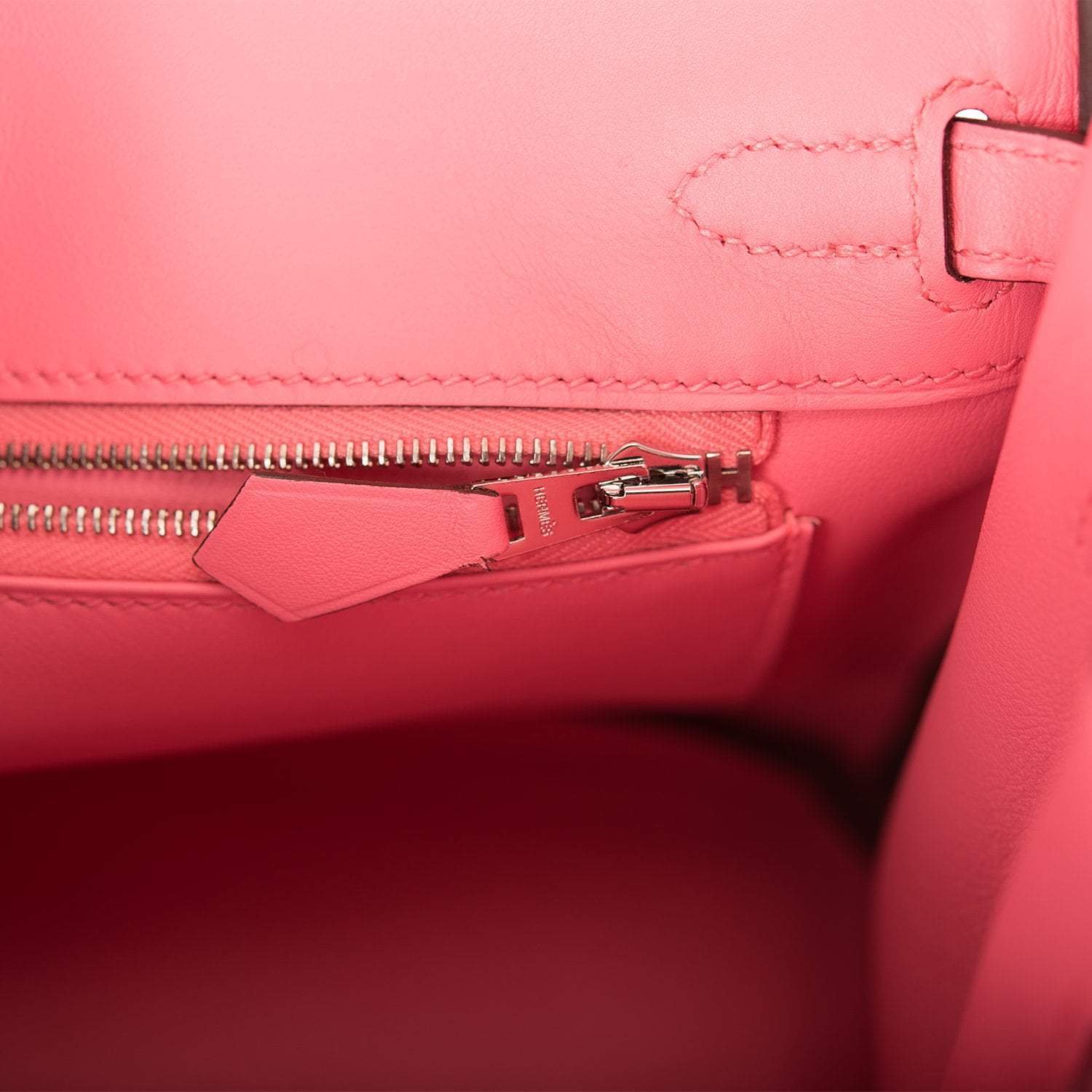 Hermes Birkin 25 Rose D’Ete Swift Palladium Hardware - Image 9