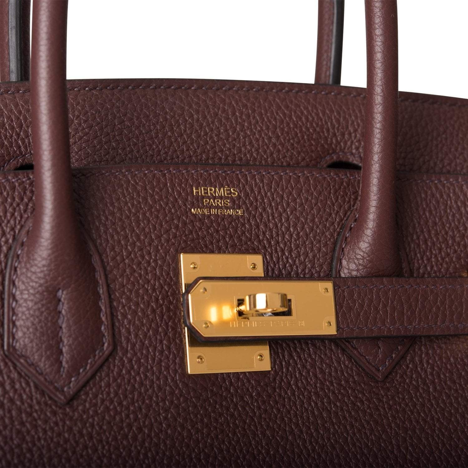 Hermes Rouge Sellier Togo Birkin 30cm Gold Hardware - Image 7