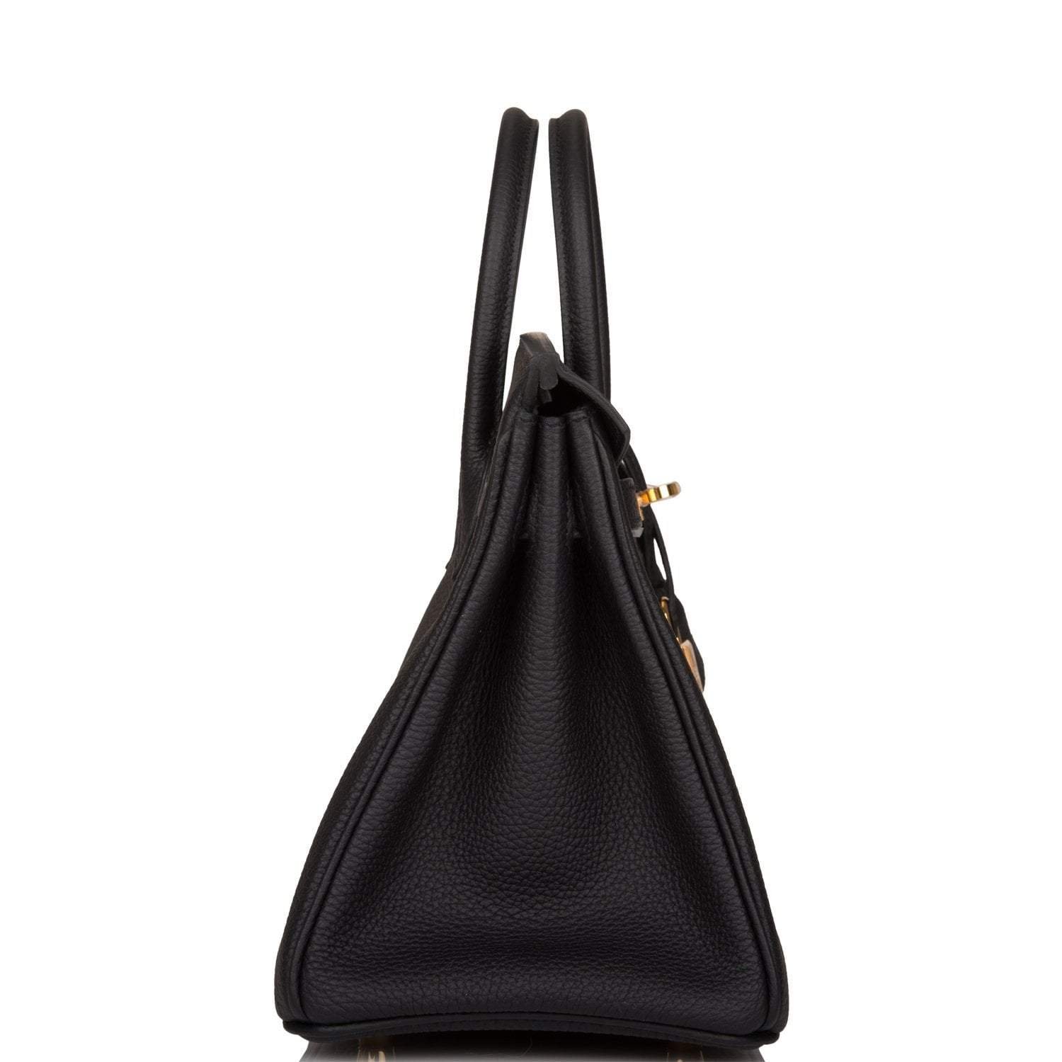 Hermes Birkin 25 Black Togo Gold Hardware - Image 3