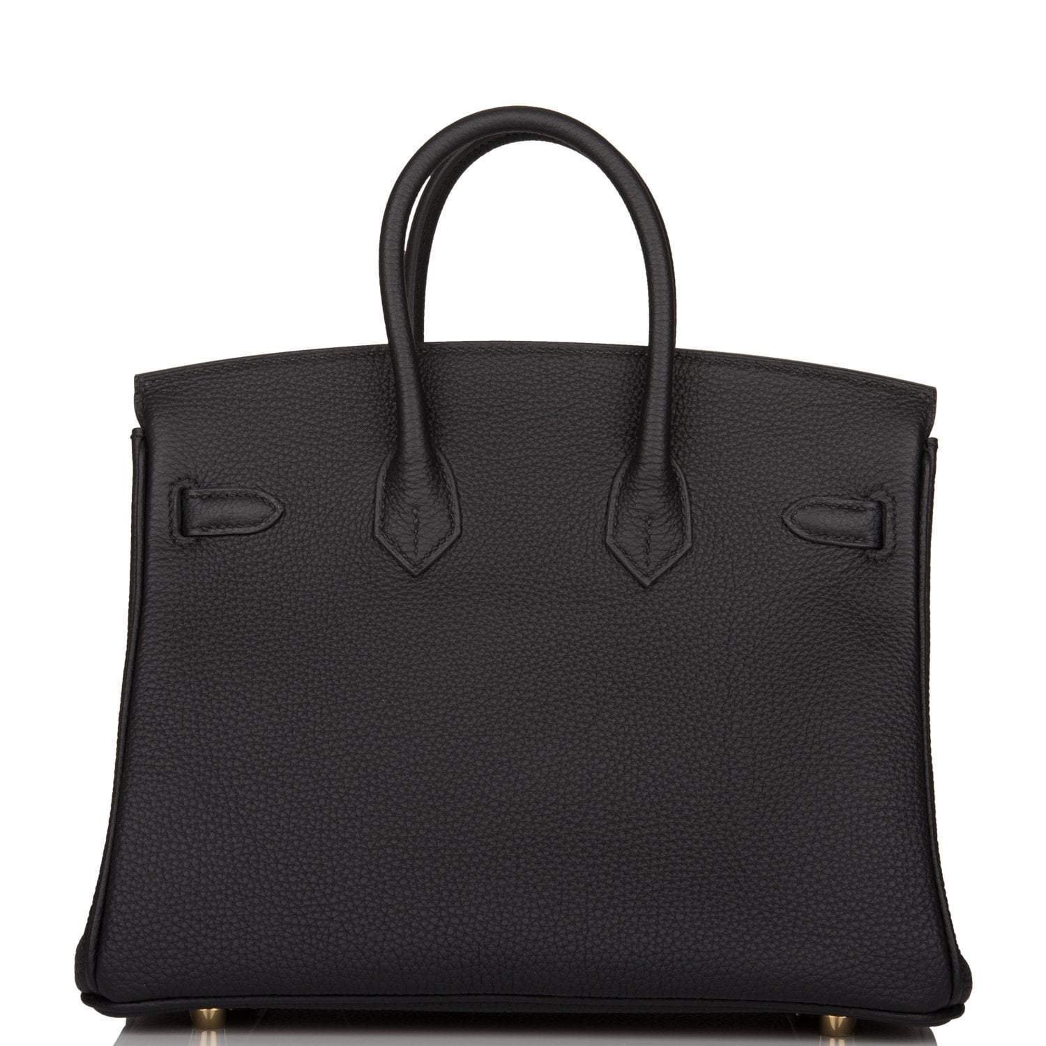 Hermes Birkin 25 Black Togo Gold Hardware - Image 4