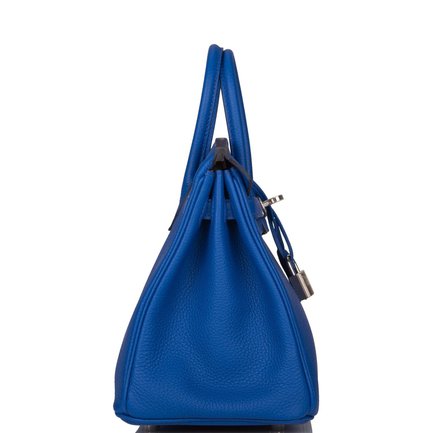 Hermes Birkin 25 Bleu Royal Verso Togo Palladium Hardware - Image 3