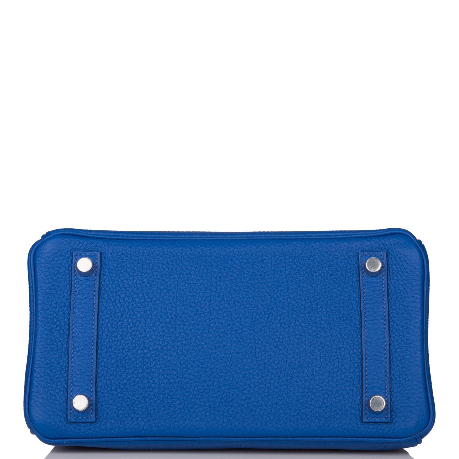 Hermes Birkin 25 Bleu Royal Verso Togo Palladium Hardware - Image 6
