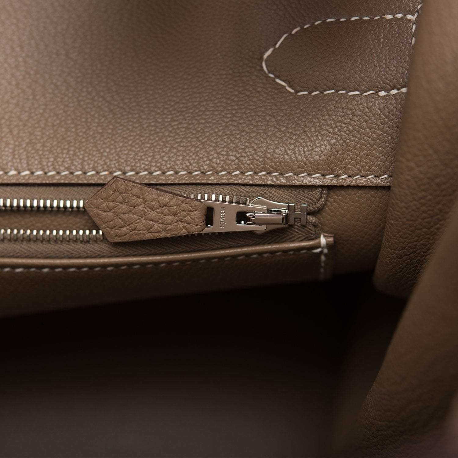 Hermes Birkin 35 Etoupe Togo Palladium Hardware - Image 8
