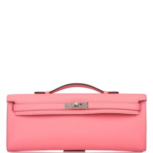 Hermes Rose D’ete Swift Kelly Cut Palladium Hardware