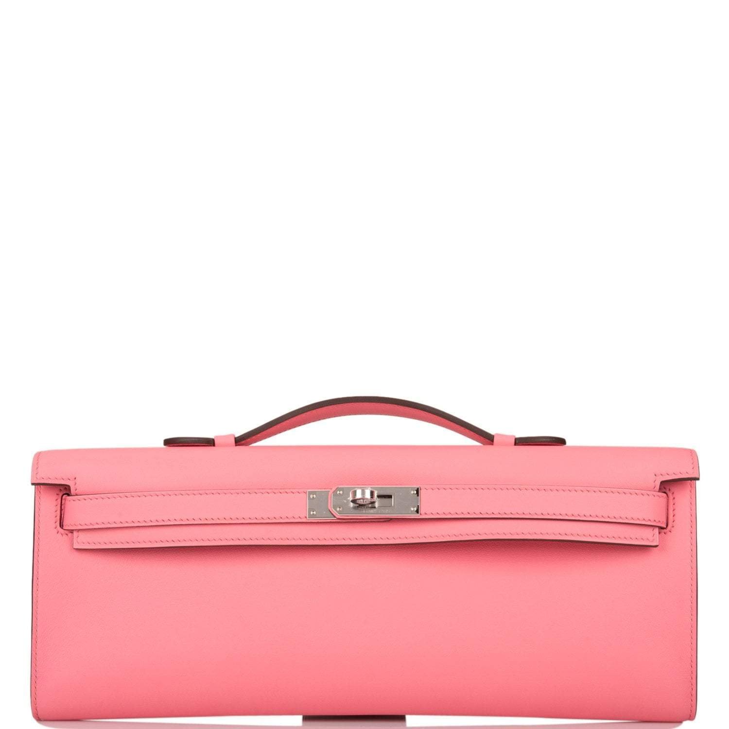 Hermes Rose D’ete Swift Kelly Cut Palladium Hardware
