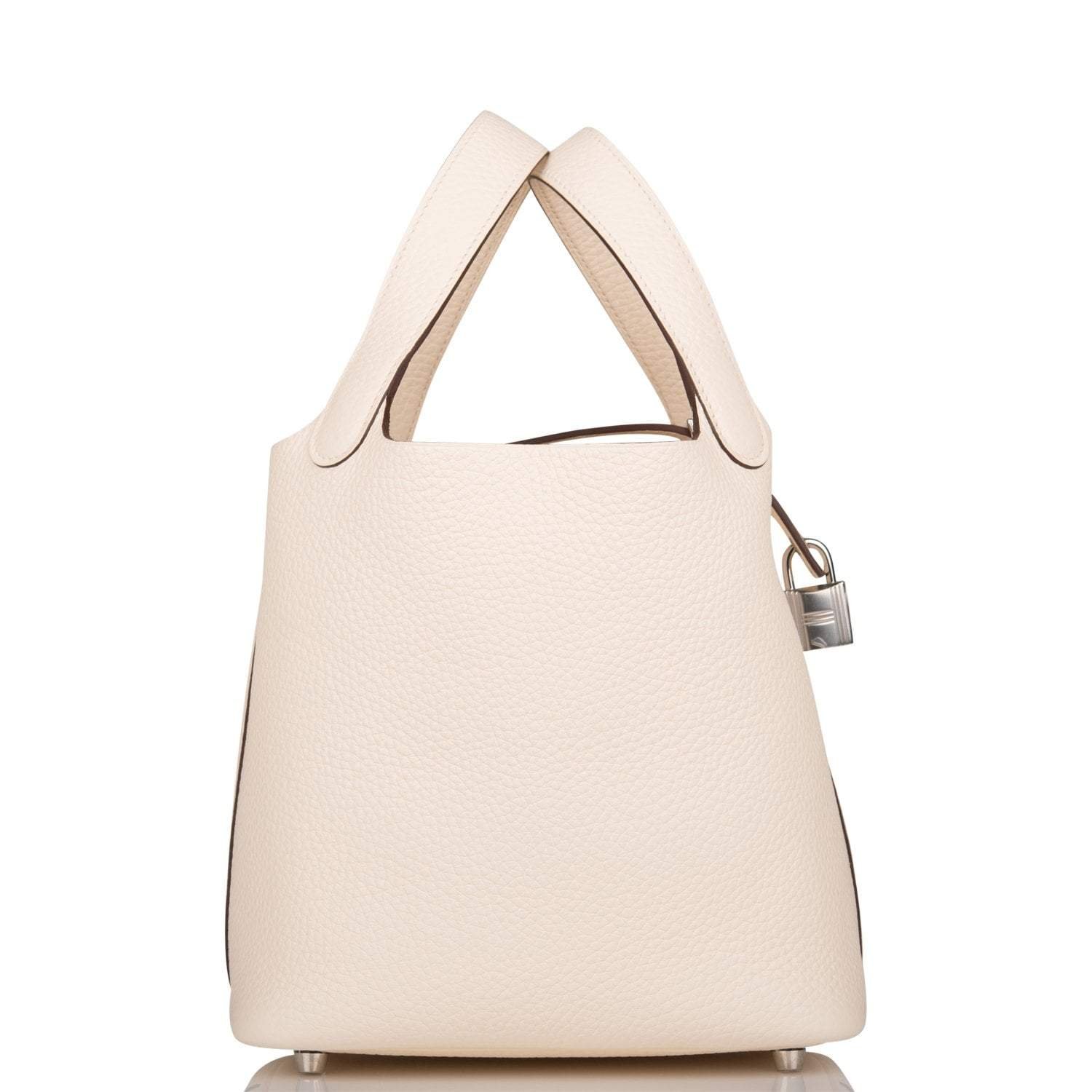 Hermes Nata Clemence Picotin Lock 18cm Palladium Hardware - Image 3