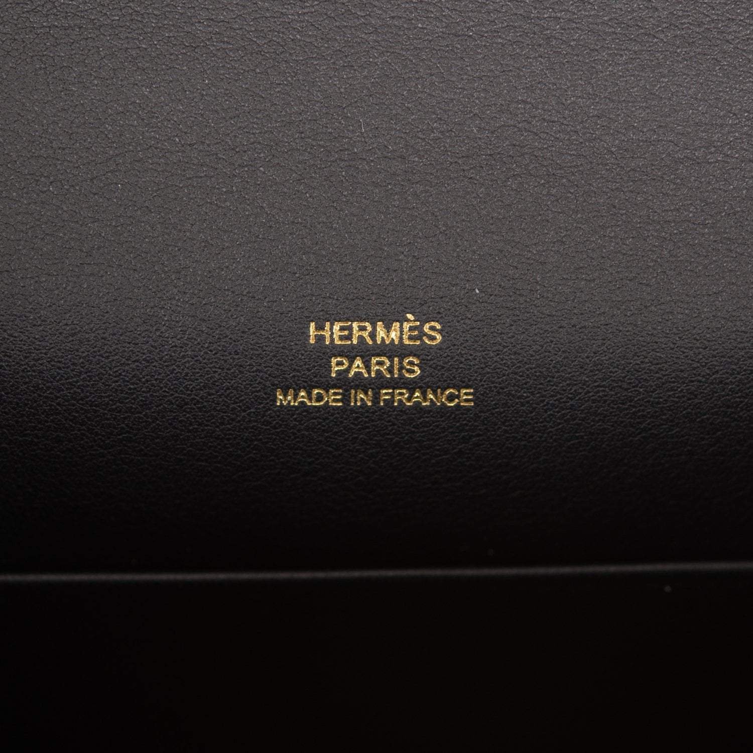 Hermes Kelly Pochette Black Swift Gold Hardware - Image 7
