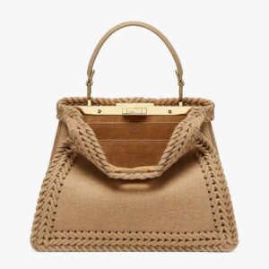 PEEKABOO ISEEU MEDIUM Beige Flannel Bag