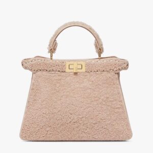 PEEKABOO ISEEU SMALL Pink Sheepskin Bag