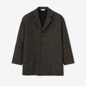 Wool Plaid Relaxed Blazer