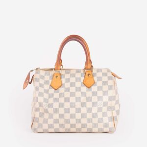 LOUIS VUITTON Damier Azur Speedy 25 Hand Bag SP2047